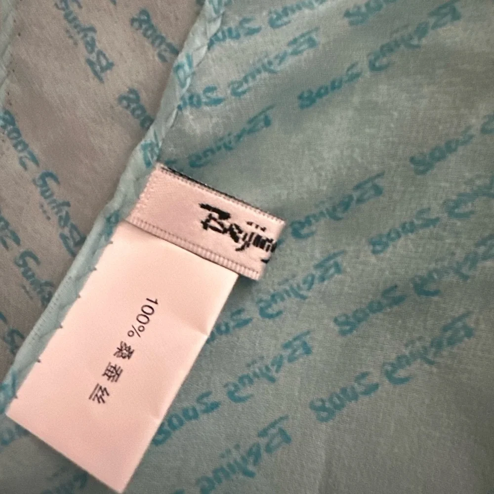 2008 Beijing Olympics Elegant Blue and Green Silk Scarf